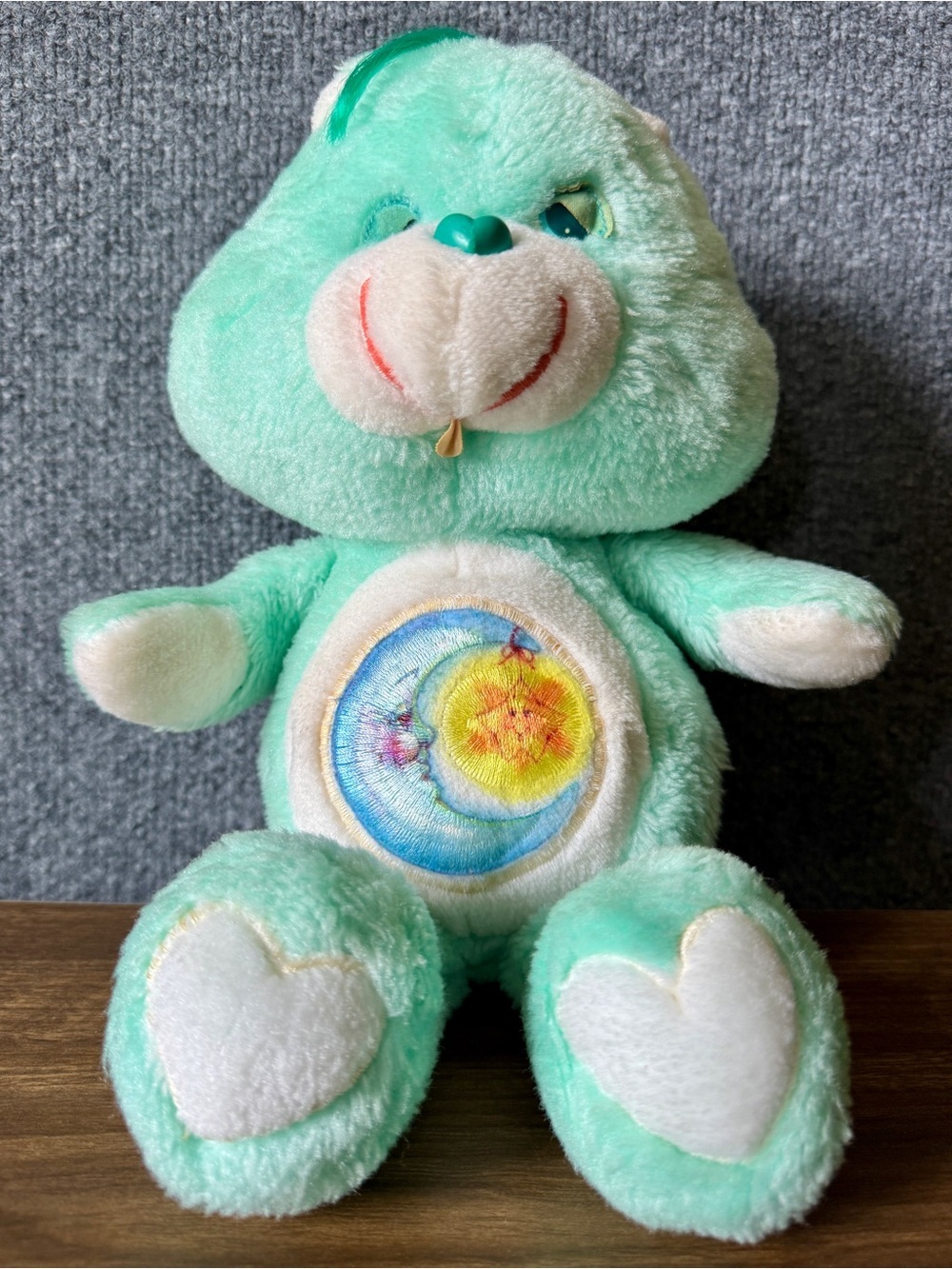 Vintage Care Bears Bedtime Bear Plush 1983 Kenner Taiwan 13.5” Collectible